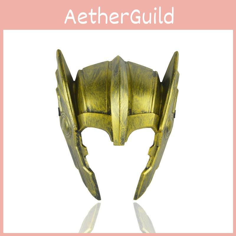 Custome Hammer Thor Helmet Mask Kids Cosplay Toys Action Figure Light Without