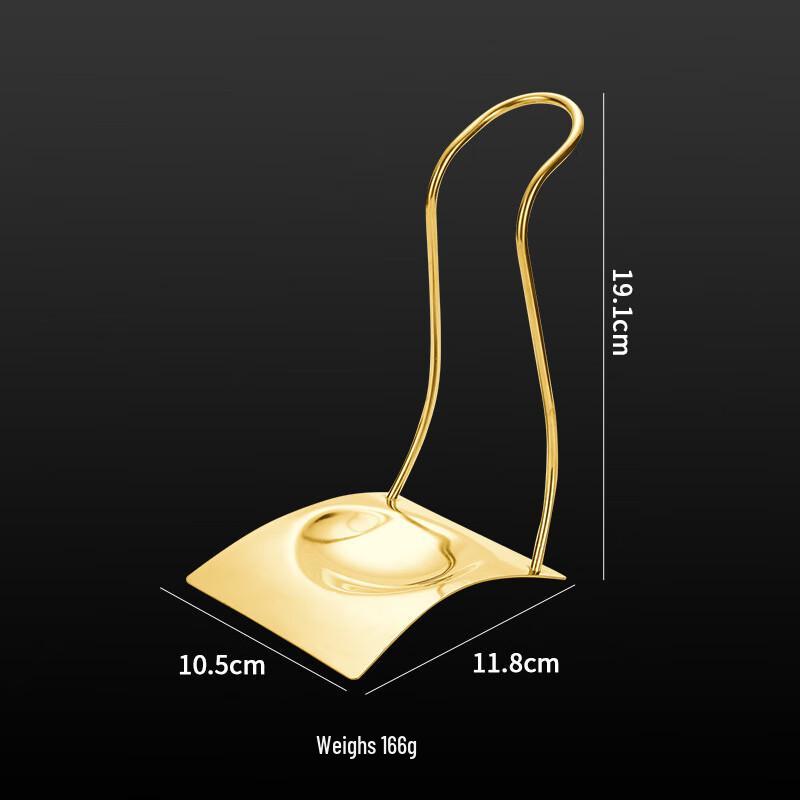 

Golden Stainless Steel Serving Utensil Holder