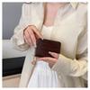 Women’s Zipper Short Wallet Crocodile Embossed PU Leather Large Capacity Card Holder Coin Purse Zip Around Wallet
