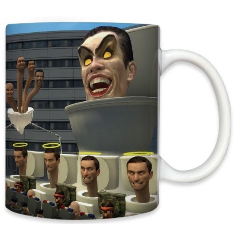 

Anime Cartoon Skibidi Toilet Printed Ceramic Mug Water Tea Cup 400ML
