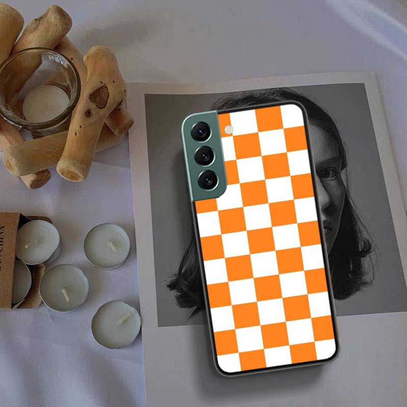 Retro Classic Chess Board Grid Phone Case For Samsung Galaxy S22 S25 Ultra S21 S10 Plus S26 Edge S20 S23 S24 FE Cover Silico