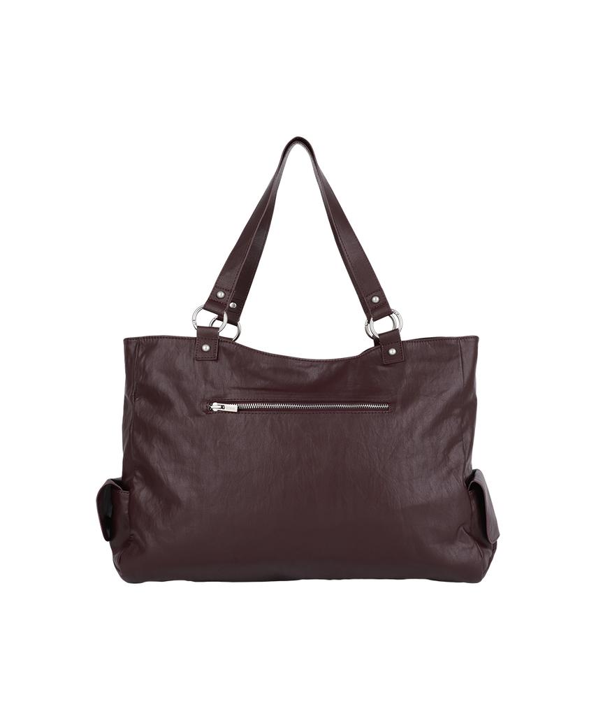 As You Are Symitri Big Shoulder Bag Burgundy