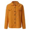 Women's  And Winter Solid Button Long-sleeved Clothes Sweater Coat