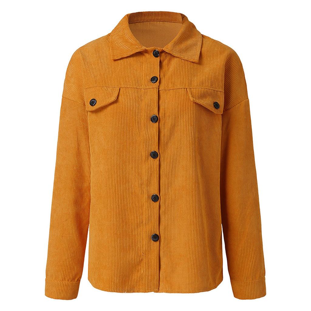 Women's  And Winter Solid Button Long-sleeved Clothes Sweater Coat
