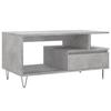 VidaXL Table basse Gris béton 90x49x45 cm Bois d'ingénierie 831024