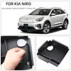 LHD Car Console Storage Organizer Tray Armrest Box for Kia Niro EV 2019-2021 Black Plastic Interior Accessories Storage Boxes