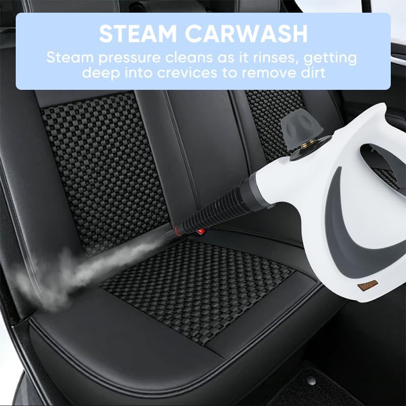 Multi-Surface Natural Steam Cleaner 1050W Power Washer for Home Use Cleaning Floor, Grout and Car Washer