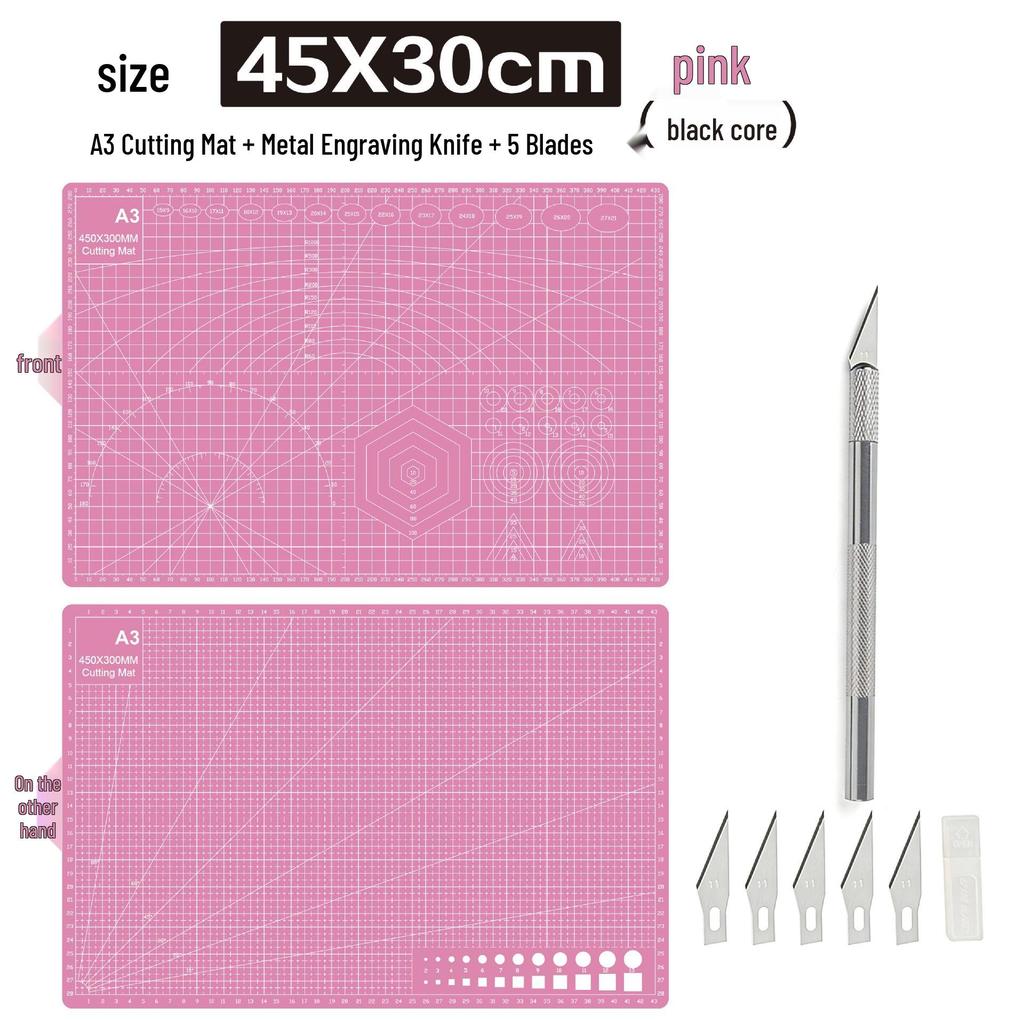 A3 3mm Extra Thick Cutting Mat: Handmade, Durable Pad for Paper Cutting & Writing