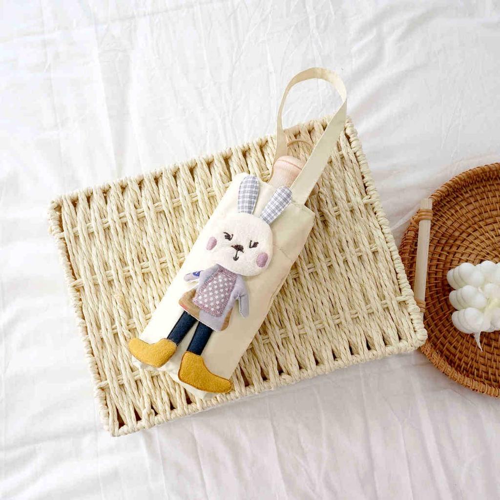 Japanese Stelu Cartoon Doll Rabbit Sun Umbrella Anti-Ultraviolet Small Carry Bag Portable 50% Off Sun Umbrella