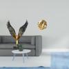 Resin Spreading Wing Knot Statue Sculpture Feng Shui Ornament Decorative Yarn Ball Aesthetic Ceramic