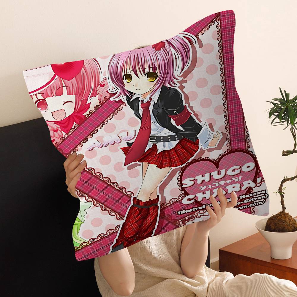 Shugo Chara Anime Cartoon Pillowcase Toon Gift Cushion Cover Bedroom Home Sofa Chair Seat Decor Pillow Case