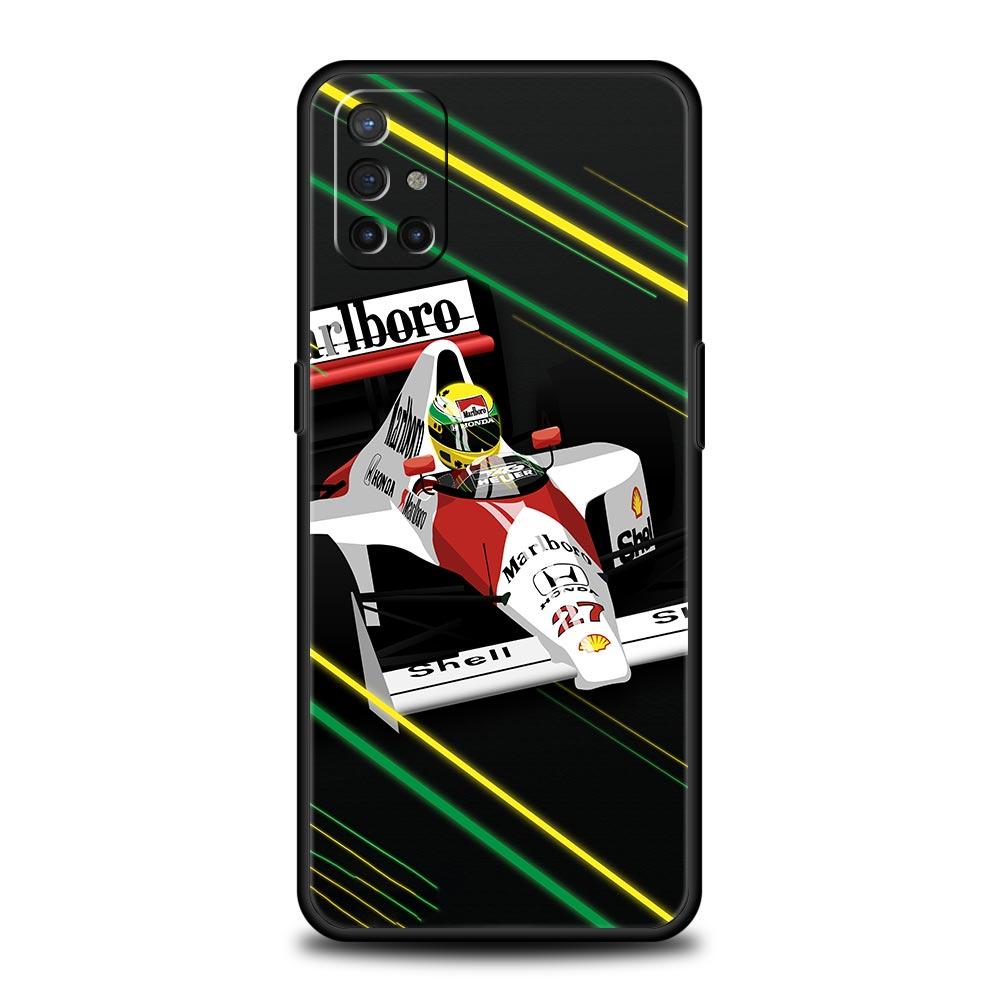

Ayrton Senna F1 Phone Case For OnePlus 12R 9R 12 11 10 Pro 9 8 7 7T 8T 10T 9RT Nord 2T N10 N200 CE 2 5G Black Cover Soft Shell OnePlus 12