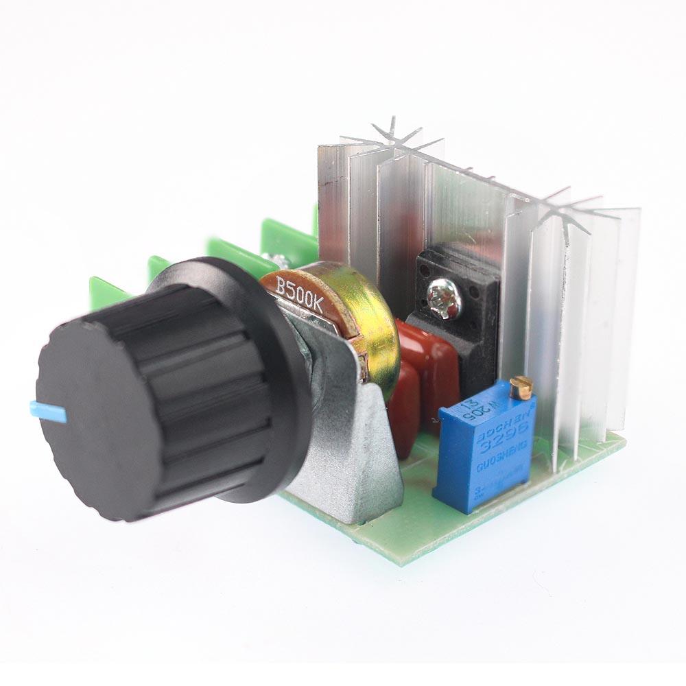 1PC 2000W Power module AC 220V Voltage Regulator SCR Voltage Regulator High Power Dimming Dimmer Motor Speed Controller Module