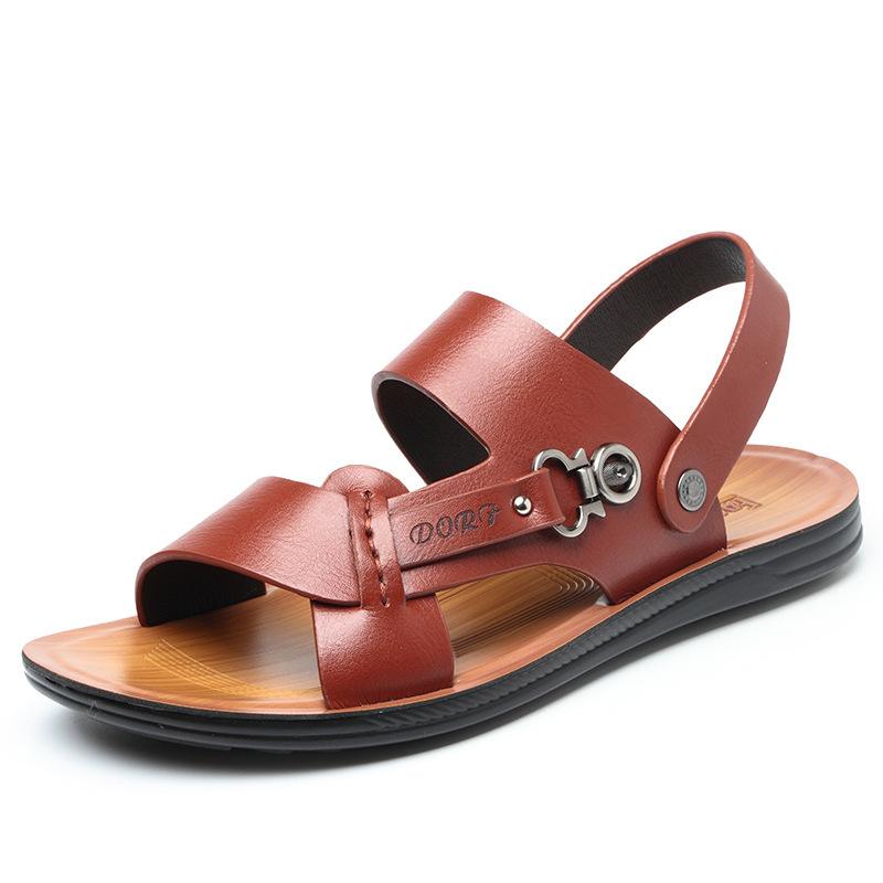 

2025 новая летняя мужская обувь производитель тапочек мужская мягкая подошва повседневная пляжная обувь сандалии двойного назначения мужские 44