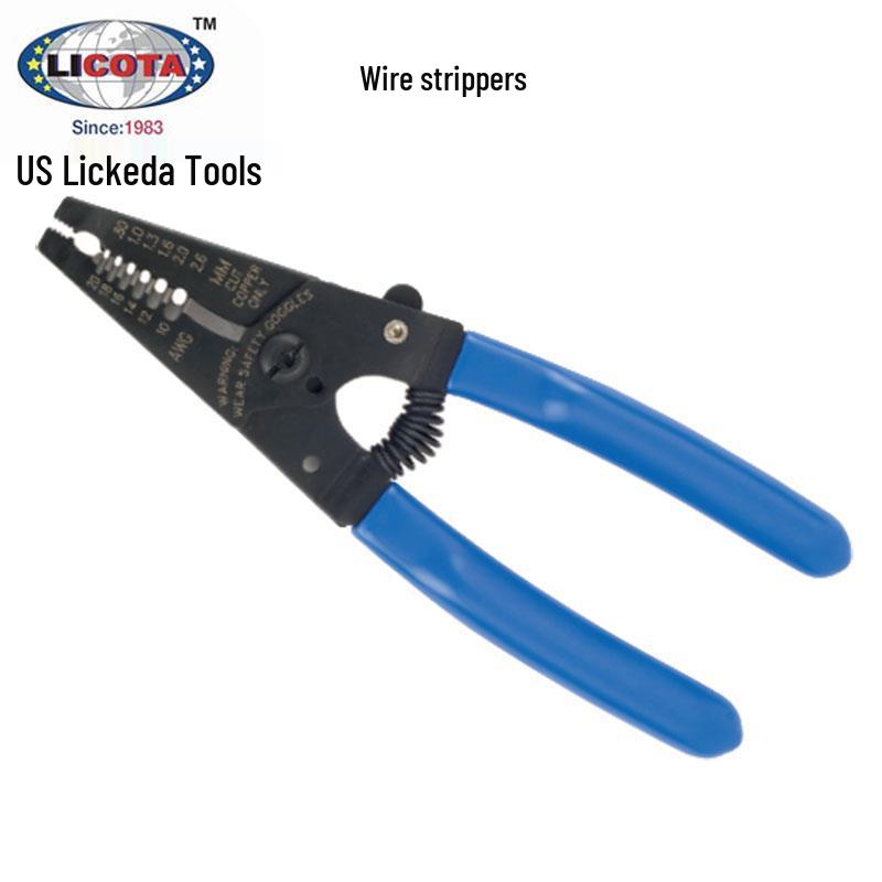 LICOTA USA 6-Inch Multifunctional Wire Stripper ACP-21101/21102/20001 6 Inch 0.8~2.6MM