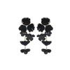 Floral Chiffon Layered Earrings Women Beach Vacation Statement Lightweight Luxury Minimalist Design