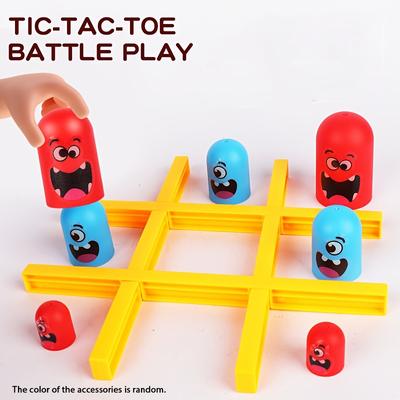 Tic Tac Toe Classique à 2 joueurs | Jeux de Voyage Améliorés Jeu de Société Fête Familiale | Jeu de Table pour Enfants Cadeaux de Noël Anniversaire
