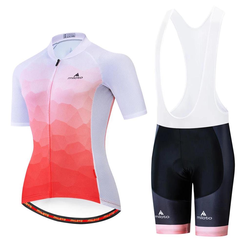 Women Pro Team Bike Summer Cycling Jersey Set Clothes Bicycle Clothing Breathable Cycling Set Maillot Ropa Ciclismo