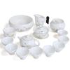 Mutton-Fat Jade Porcelain Bamboo Style Tea Set