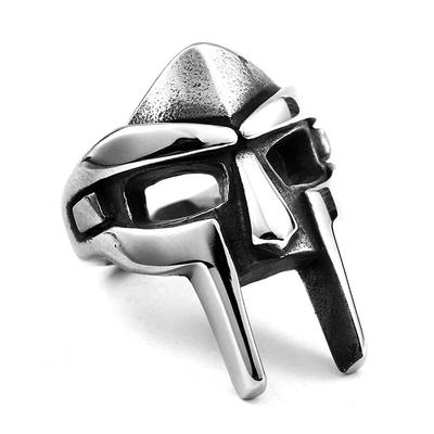 Anillos de Máscara de Faraón Egipcio Punk Vintage para Hombre Estilo HipHop Anillos de Máscara de Guerrero Espartano Estilo Gladiador Para Hombre Joyería Rock Biker Regalo