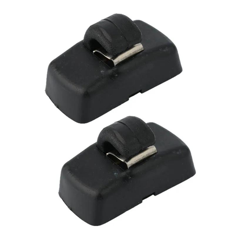 2Pcs Black Car Sun Visor Clips Plastic Hanger Holder Buckle Bracket Retainer For VW Amarok Passat B5 B6 Beetle Golf MK4 Touran
