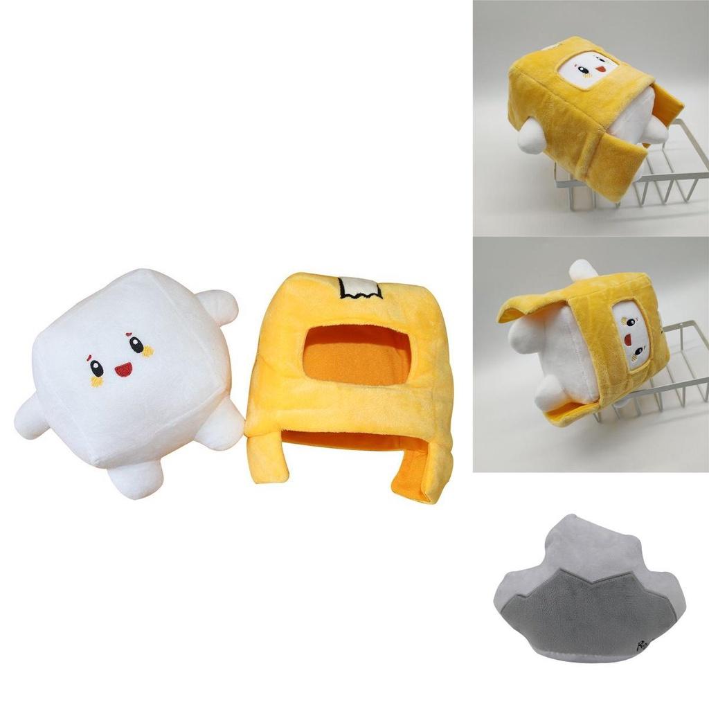 Adorable Lankybox Boxy Foxy Rocky Plush Soft Stuffed Toy Kids Game Figure Doll