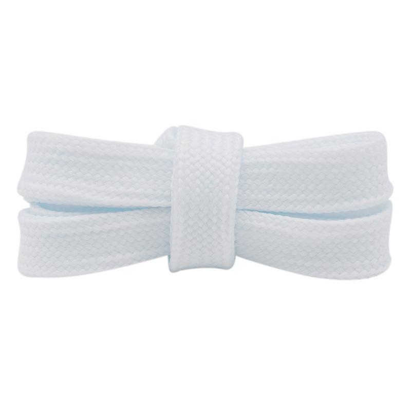 Kurojin McQueen 1.8cm Wide Flat Canvas Shoelaces - Solid Color Casual Sports Shoes
