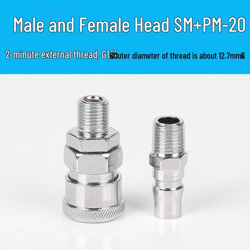 Pneumatic C-Type Quick Connector for Air Hose and Compressor Accessories