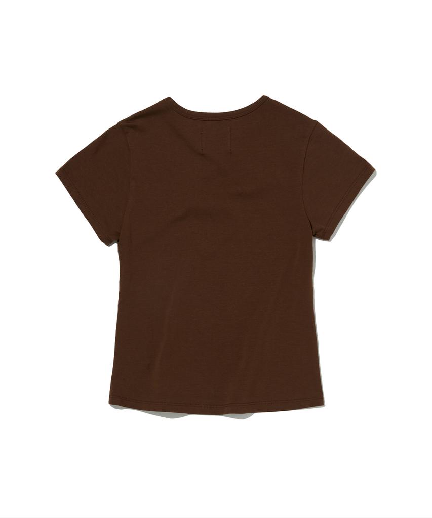 Seuweideu Albino Skull Crop Tee [Brown]