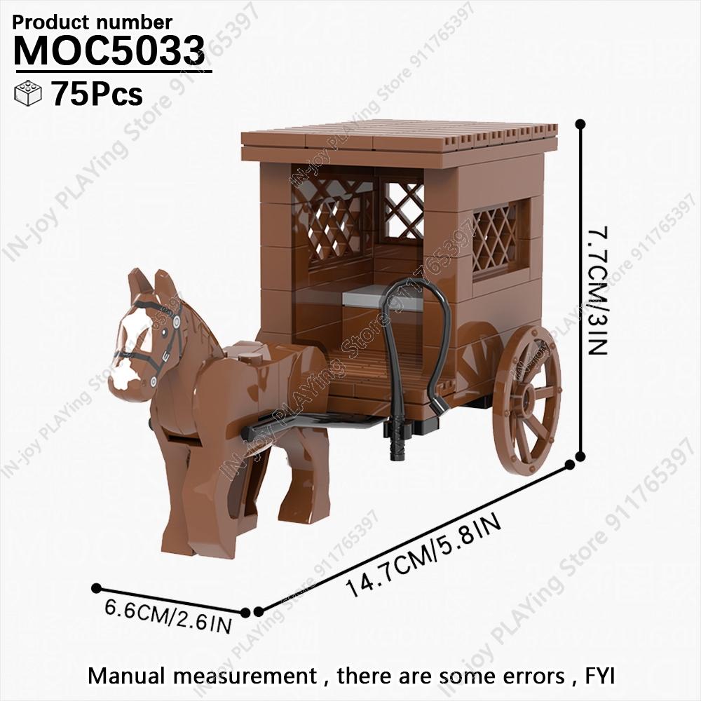 MOOXI Medieval Building Blocks Set Military War Castle Knight Carriage Crossbow Siege Vehicles Model MOC Bricks Toy For Boy Gift