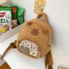 Schoolbag Picabara Backpack Plush Tote Bag Children's Gift Change Bag Cute Capybara Fashion Cartoon Backpack