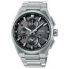 Astron Series 100 Meters Waterproof Solar Quartz Titanium Strap 42mm Men's Watch Black Dial SSH163