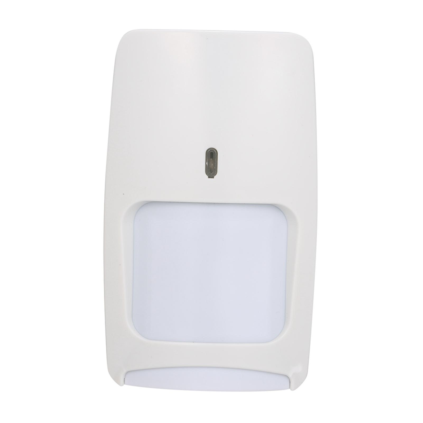 Pet Immunity Wired Dual-tech Sensor Wired PIR Microwave Sensor Detector Wall Mounted Infrared Motion Detector DC7.5-16V White