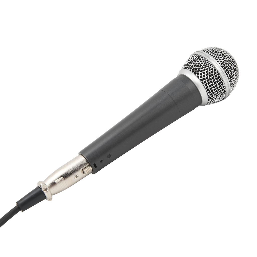 Wired Microphone with Tensile Cable Steel Mesh Grille Metal Housings Professional Handheld for KTV Stage