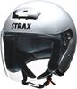 LEAD Jet STRAX SJ-4 Motorcycle Helmet, Silver, Big (Sizes 63-64cm)