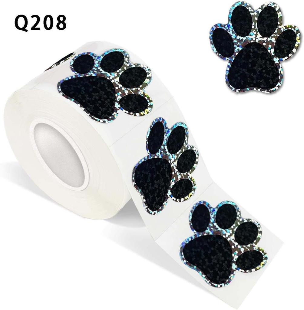 500 Laser Smiley Face Star Stickers: Self-Adhesive Decoration & Packaging Seals