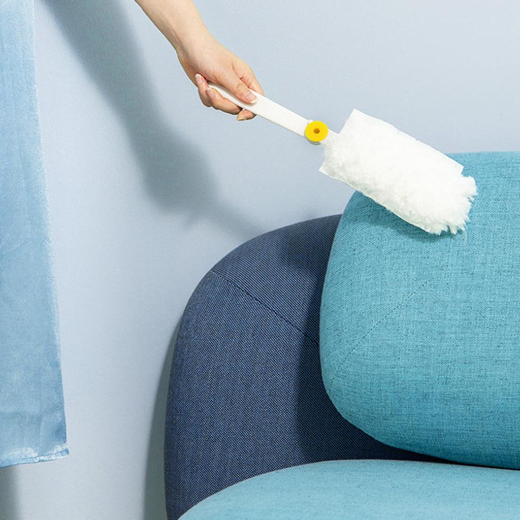 Handstaubwischer Elektrostatische Adsorption Waschbar Austauschbare Reinigungsfasern Teleskop-Staubwischer für Boden Schreibtischreinigung Flach