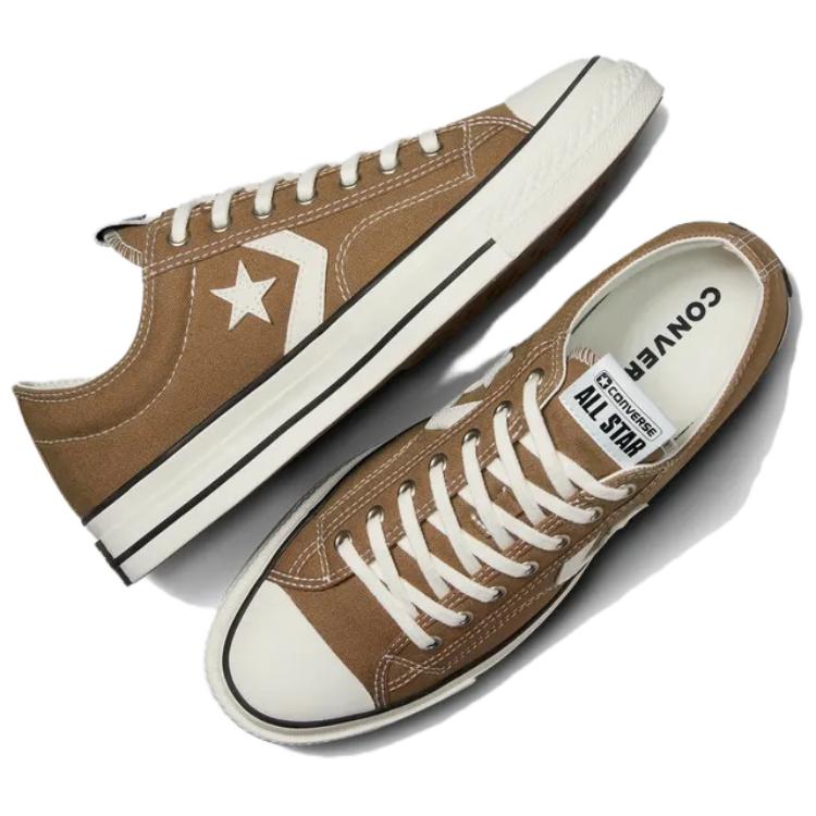 Converse Star Player 76 Comfortable Non-slip Wear-resistant Low-top Skate Shoes Unisex Brown