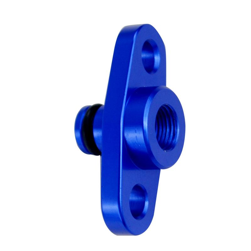 Hochwertiger 1/8 NPT Kraftstoffleisten-Druckregler-Adapter Blau für NISSAN TOYOTA SUBARU