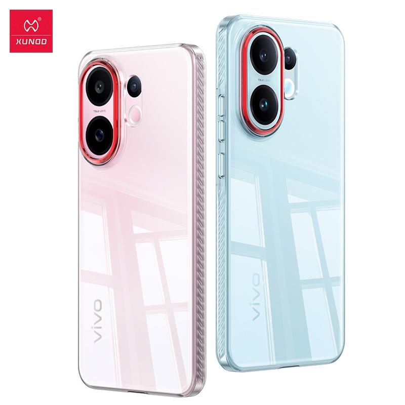 

Для Vivo S30 Pro mini Чехол XUNDD Прозрачный Чехол Устойчивый к пожелтению и царапинам Чехол для телефона с магнитным кольцом Without Magnetic Ring чистый