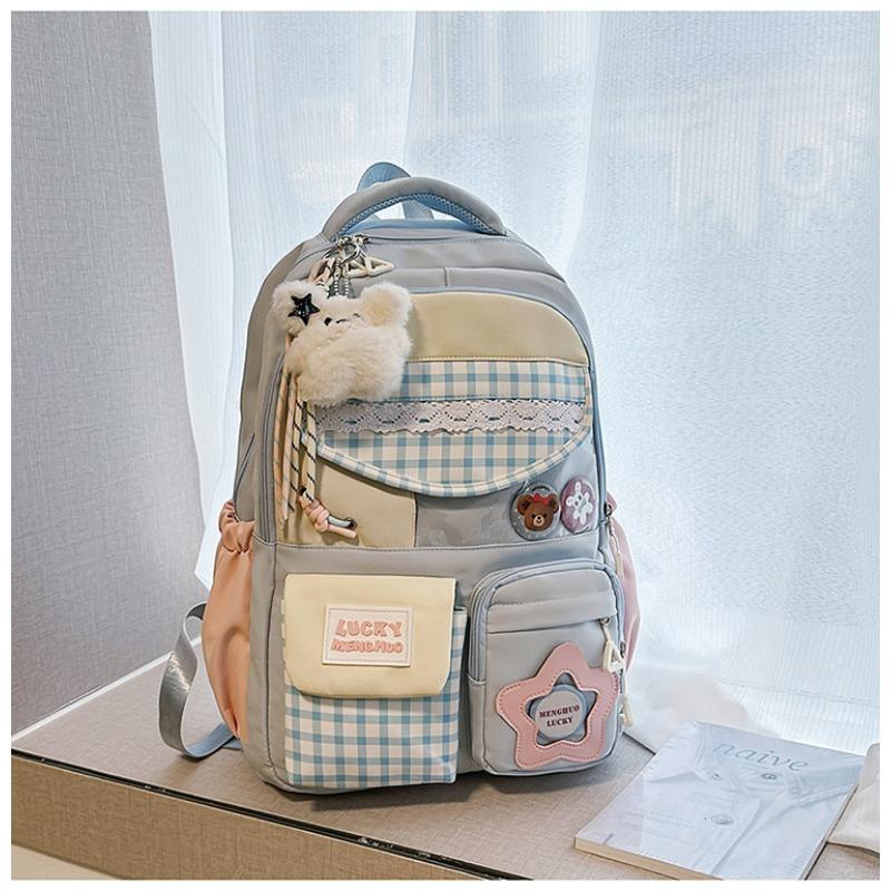 New High-value, Fresh and Sweet Candy-colored Backpack, Lightweight and Large-capacity Backpack for Junior High School Students