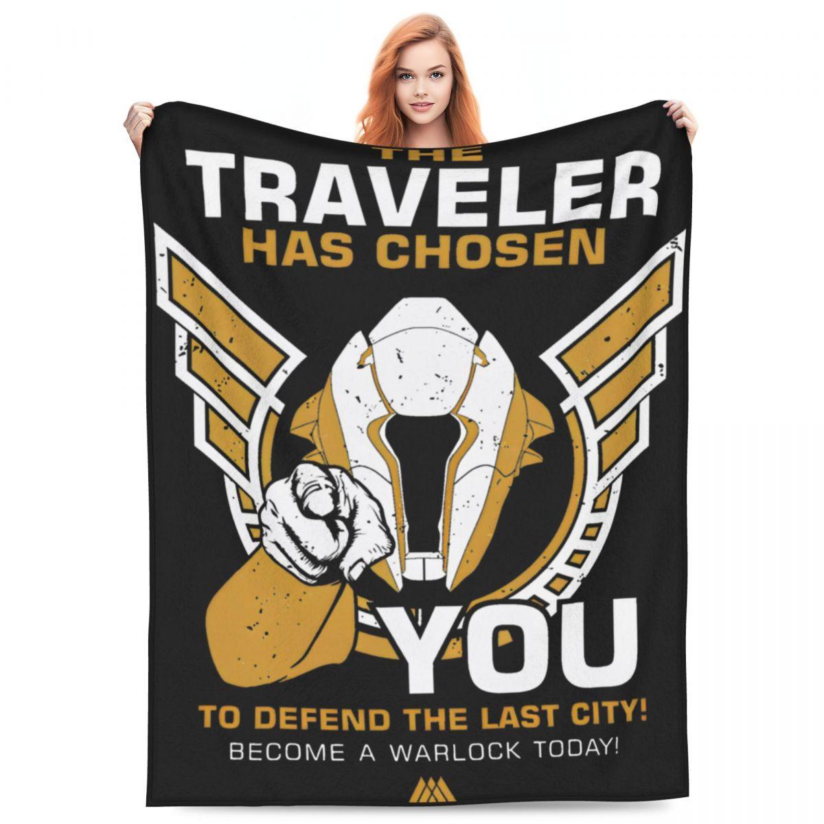 

Super Warm Blankets Airplane Travel Destiny 2 Video Game Throw Blanket Electronic Flannel Bedspread Chair Funny Sofa Bed Cover 30x40in