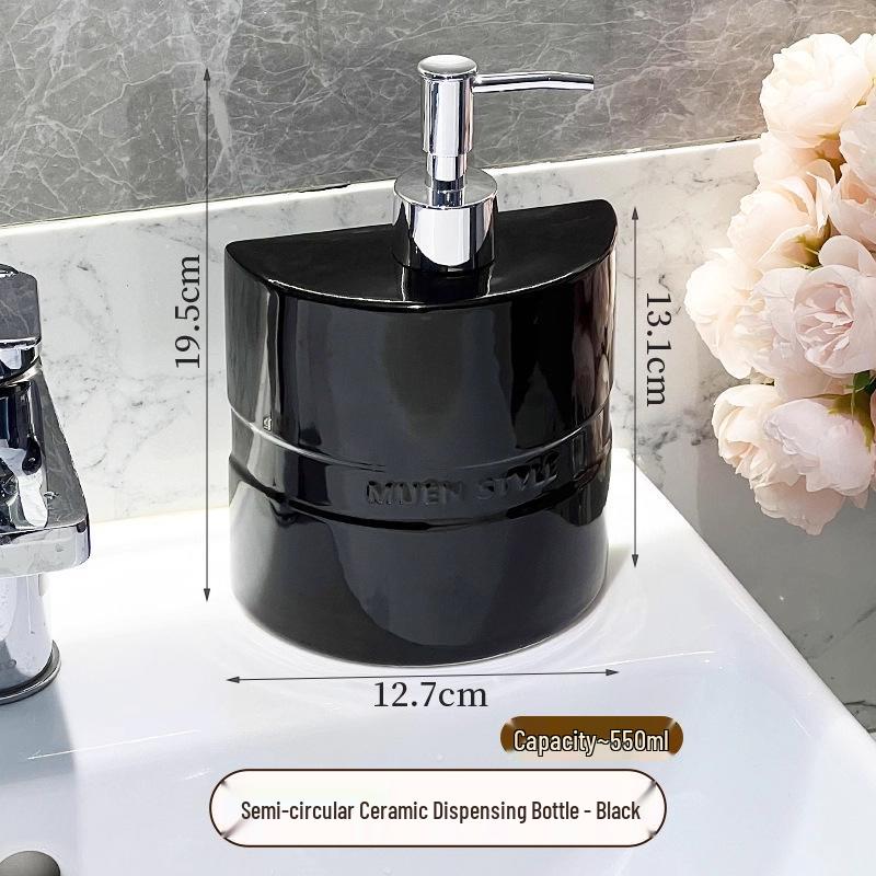 Luxury Ceramic Press Soap Dispenser for Bathroom & Shower Gel