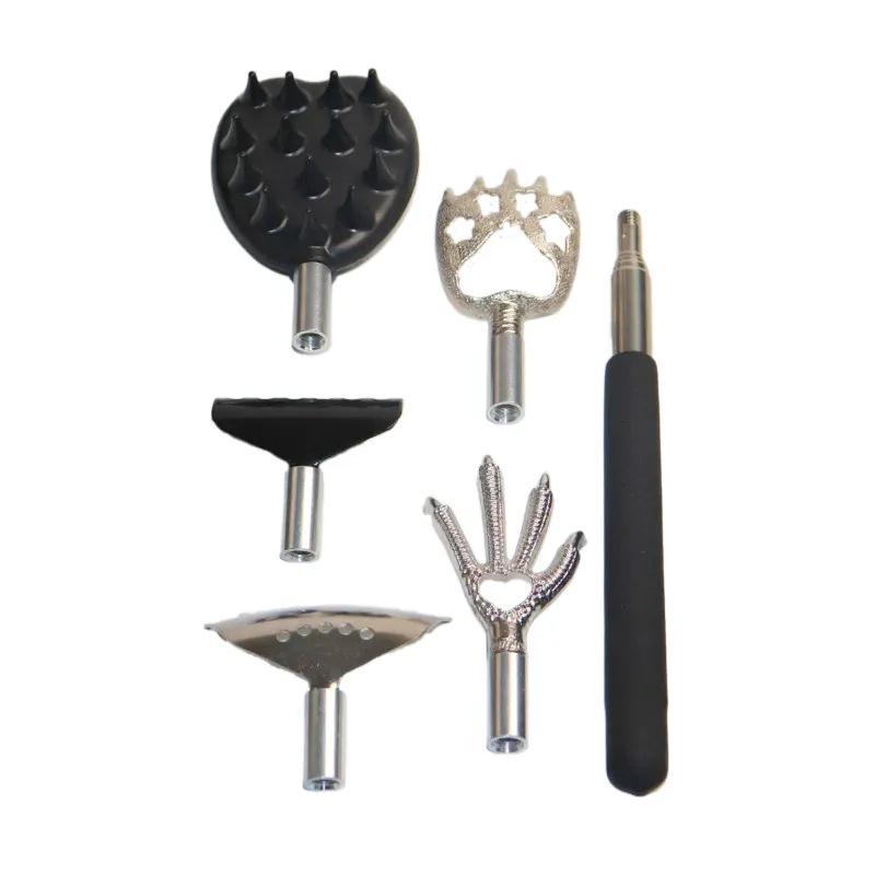 

Telescopic Back Scratcher 5PCS Extendable Massage Tool for Itch Relief Body Relaxation Scraper Kit Health Products