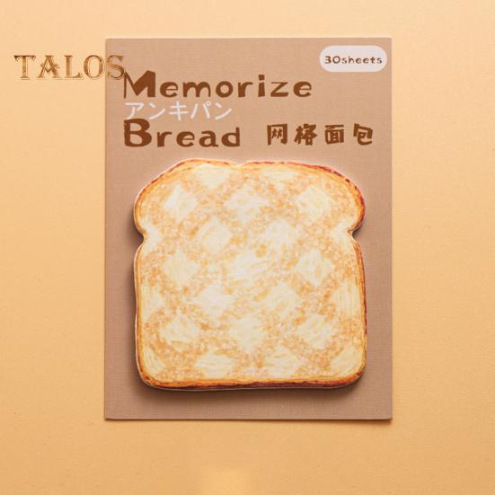 Bread Shaped Sticky Notes 30 Sheets Loaf Design Premium Paper Reminder Sticky Notes Smooth Writing Notepads