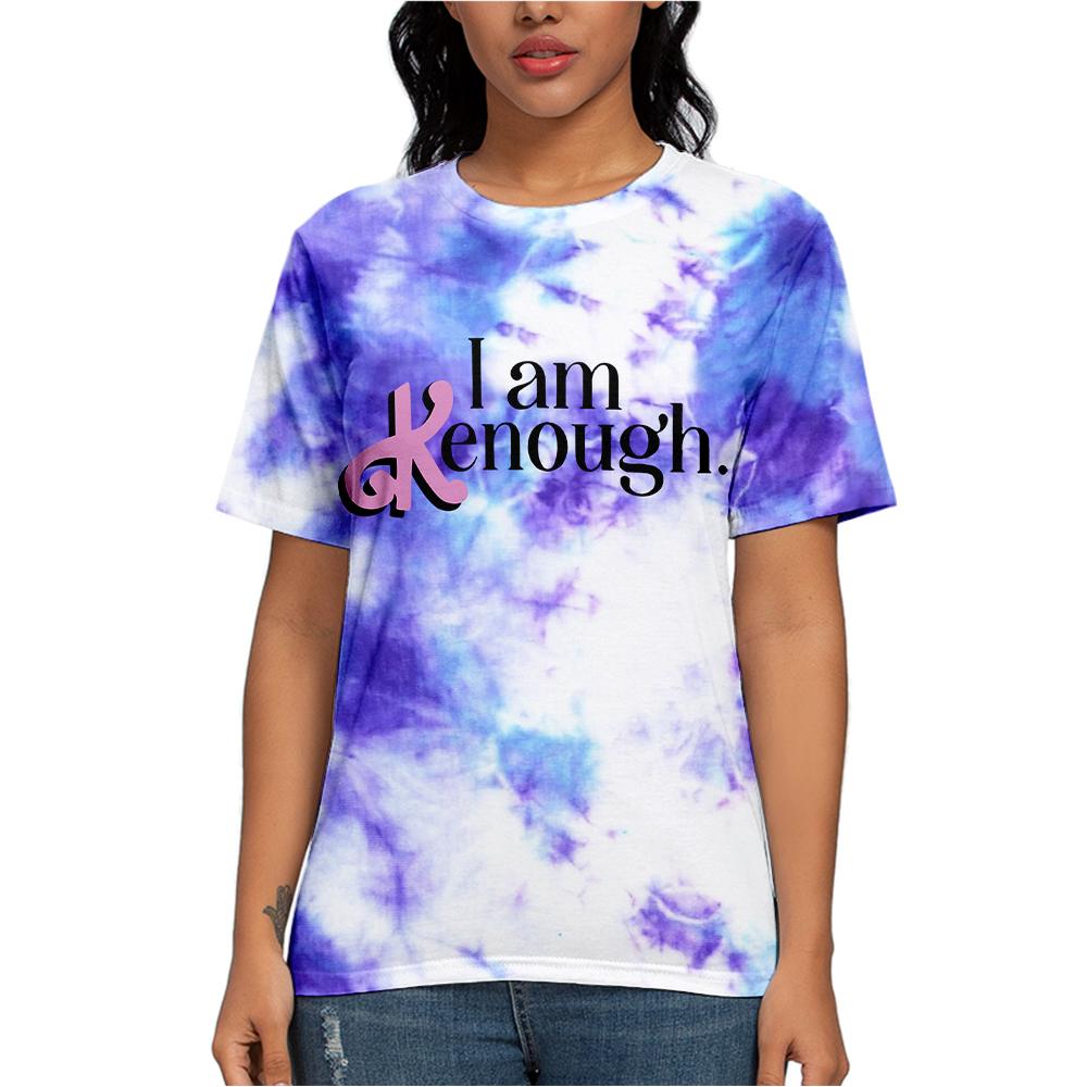 

I Am Kenough T-shirt Tie Dye Print Summer Men Women Tops Oversized Streetwear T shirt Short Sleeve Unisex Tee Shirt