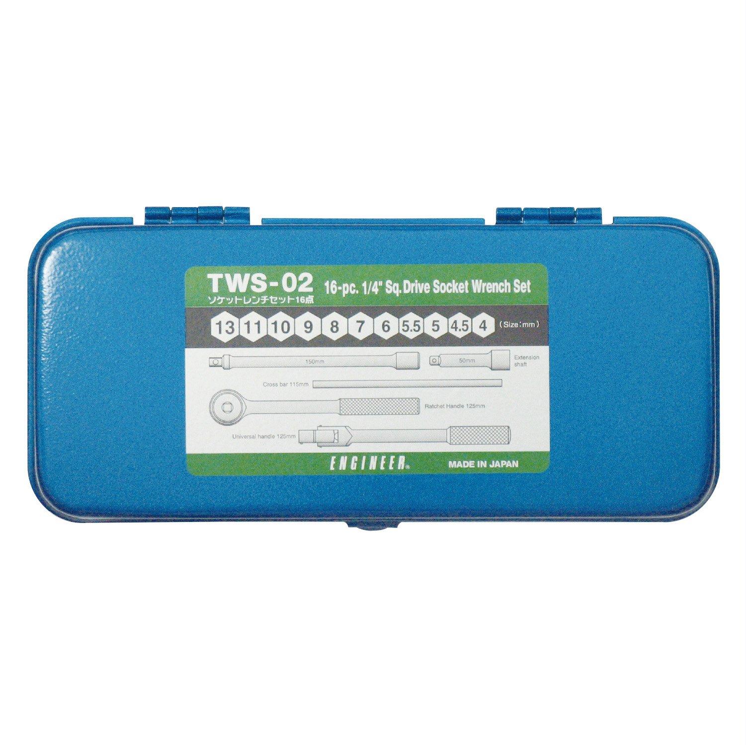 

Engineer Socket Wrench Set 16-piece Set TWS-02