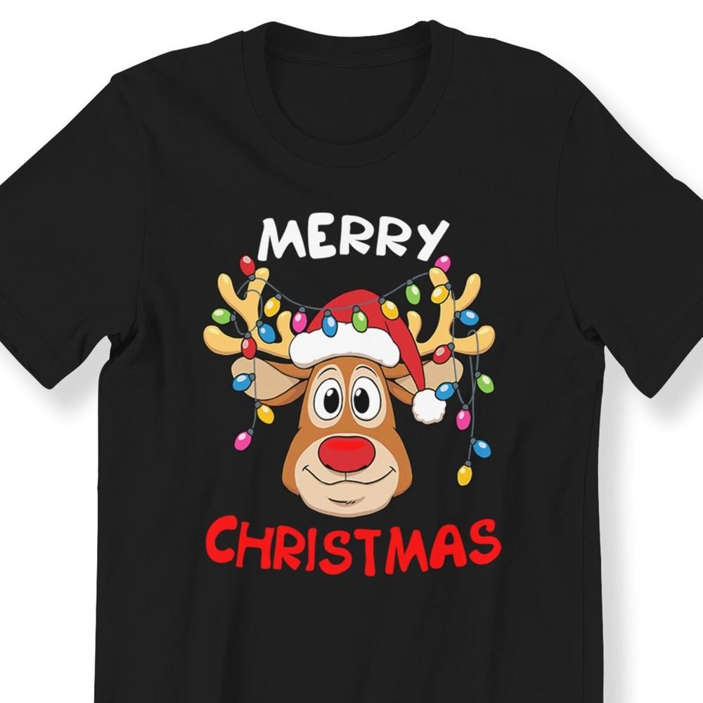 26 Merry Christmas Reindeer For Men Women And Kids Adult Cute T-shirt Xmas Gift Unisex T-Shirt XXXXL