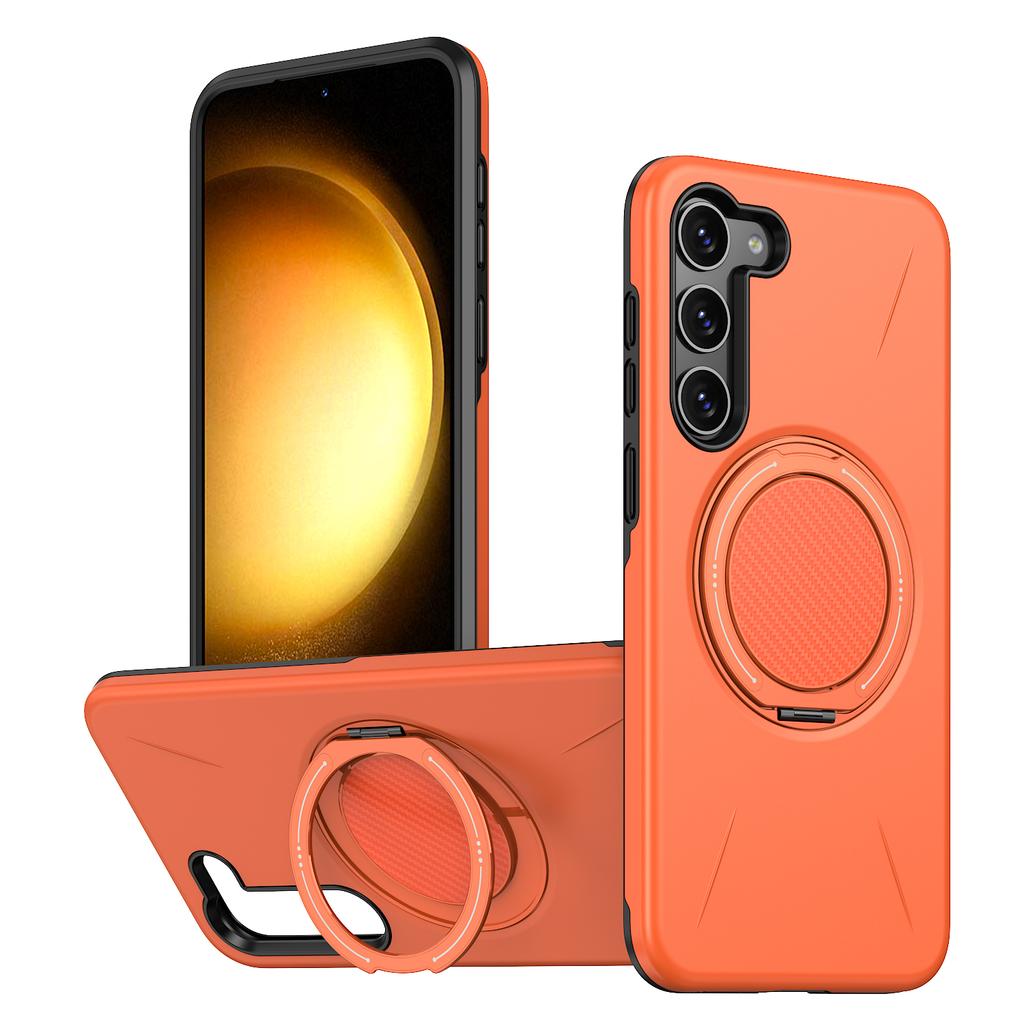 For Samsung Galaxy S23+ Magnetic Case Rotating Kickstand TPU+PC Phone Cover