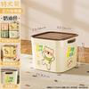 Multifunctional desktop storage box, snack toy sorting basket, wardrobe, living room household cute cartoon sundries storage box